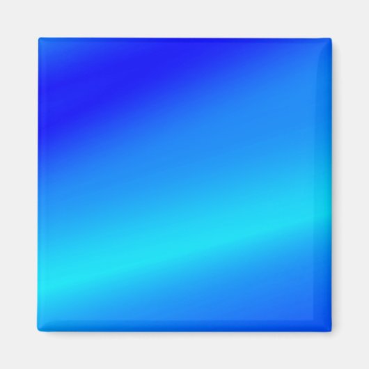 Koperblauwe ombre waterverf abstracte pastel magneet (Voorkant)