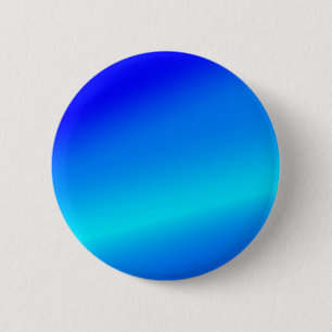 Koperblauwe ombre waterverf abstracte pastel ronde button 5,7 cm