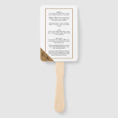 Koperblazer / Mocha Mousse Menu Handwaaier (Voorkant)