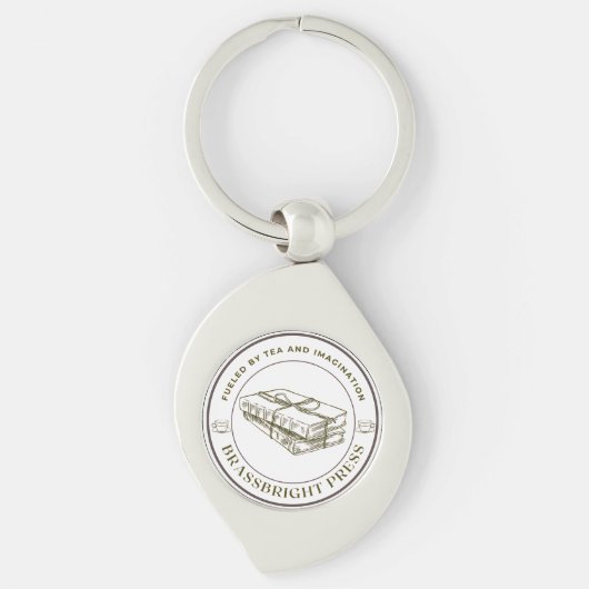 Koperblink Drukknop Sleutelhanger (Voorkant)