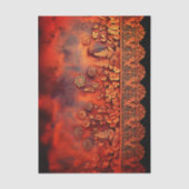  Koperbloemen & Kant Panel EJ8 Decoupage Tissuepapier (Voorkant)