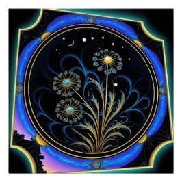 Koperbloemen Perfect Poster