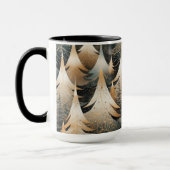 Koperbomen in een bospatroon mok (Links)