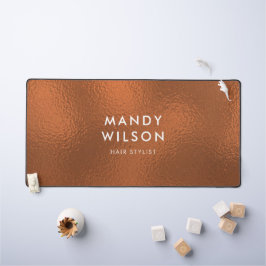 Koperbrons Shine Stijlvolle FAUX FOLIE GROOT Bureaumat