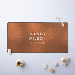 Koperbrons Shine Stijlvolle FAUX FOLIE GROOT Bureaumat