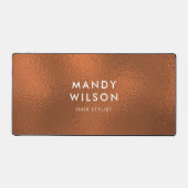 Koperbrons Shine Stijlvolle FAUX FOLIE GROOT Bureaumat (Voorkant)