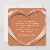 Koperbruiloft 7 jaar uitnodiging (Achterkant)