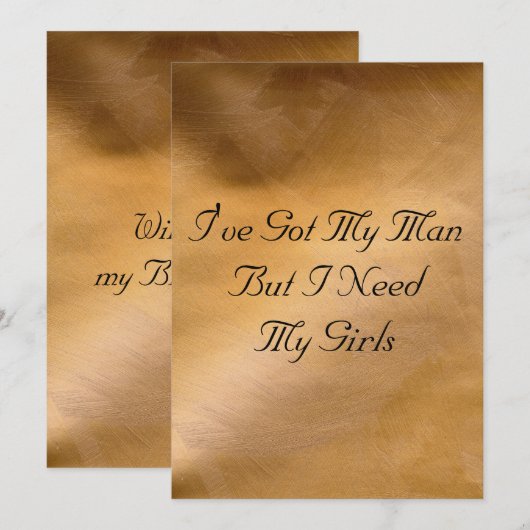 Koperbruiloft Kaart (Voorkant / Achterkant)