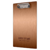Koperbruin metallisch uiterlijk klembord (Links)