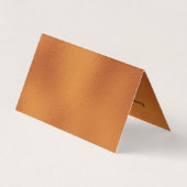 Koperbruin vormgeven Moderne achtergrond Visitekaartje (Achterkant)