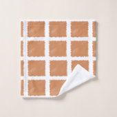 Koperbruine schets bad handdoek (Wasdoekje)