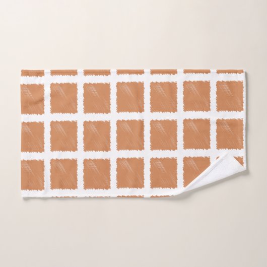 Koperbruine schets bad handdoek (Handdoek)