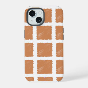 Koperbruine schets kleur iPhone 15 case