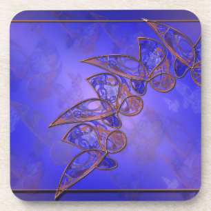 KoperButterflies Cork Onderzetter