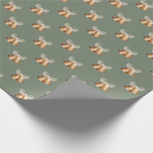 Kopercellen en kreukbogen cadeaupapier (Hoek)