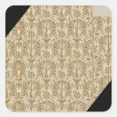 kopercontact vierkante sticker (Voorkant)