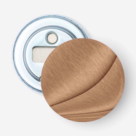 Kopercontour Button Flesopener (Voorkant)