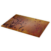 koperdew-glas snijplank (Hoek)