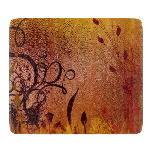 koperdew-glas snijplank