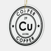 Koperelement keramisch Ornament (Links)