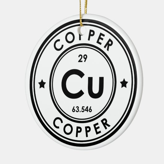 Koperelement keramisch Ornament (Links)