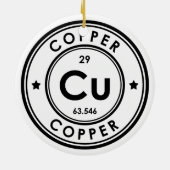 Koperelement keramisch Ornament (Achterkant)