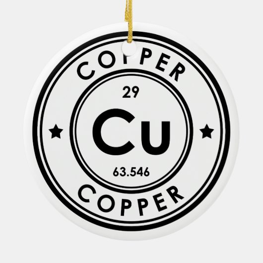 Koperelement keramisch Ornament (Achterkant)