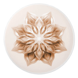 Koperen 3D Glanzende Mandala Keramische Knop
