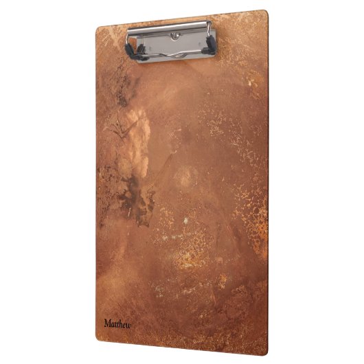 Koperen achtergrond klembord (Links)