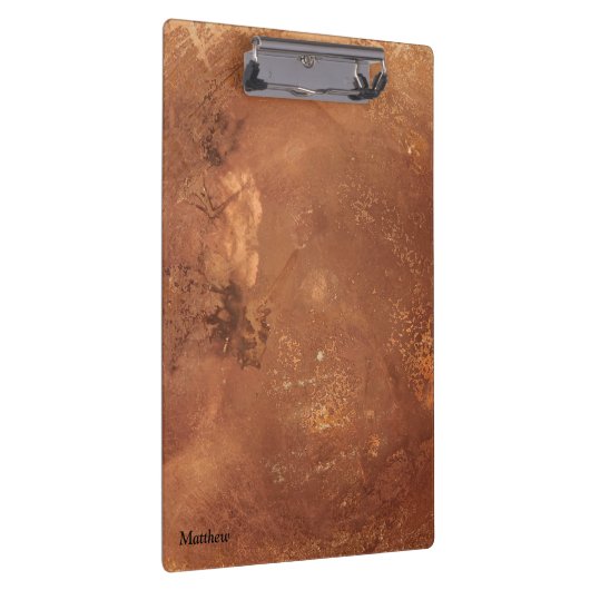 Koperen achtergrond klembord (Rechts)