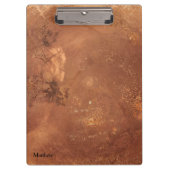 Koperen achtergrond klembord (Voorkant)