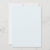 Koperen Bladerige Glaciale Bruiloft Kaart (Achterkant)