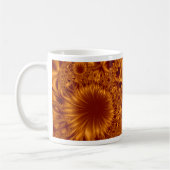 Koperen bloemen koffiemok (Links)