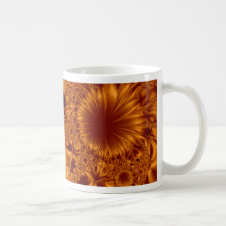 Koperen bloemen koffiemok