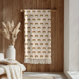 Koperen Bloemendeken Pastel Boho Huisstijl Fleece Deken
