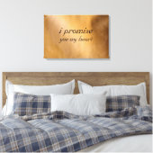 Koperen bruiloft canvas afdruk (Insitu (Slaapkamer))