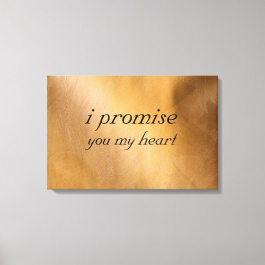 Koperen bruiloft canvas afdruk (Voorkant)