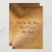 Koperen bruiloft kaart (Voorkant / Achterkant)