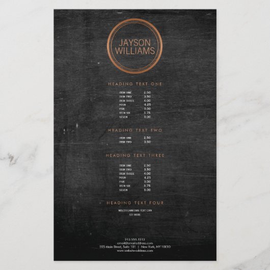  koperen cirkelbrochure flyer (Voorkant)