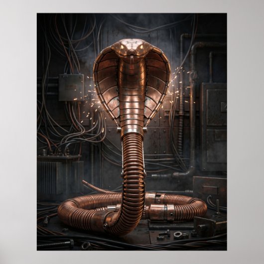 Koperen Cobra Opkomst Poster (Voorkant)