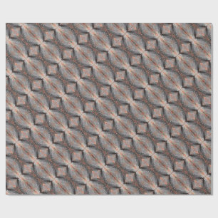 Koperen diamantweefsel cadeaupapier