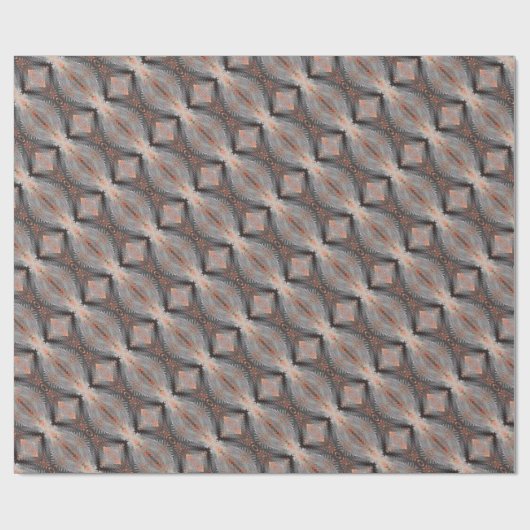 Koperen diamantweefsel cadeaupapier (Vlak)