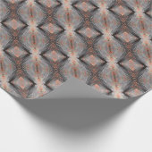 Koperen diamantweefsel cadeaupapier (Hoek)