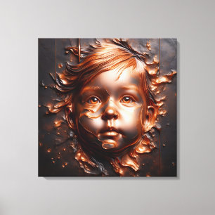 Koperen dromen van onschuld canvas afdruk