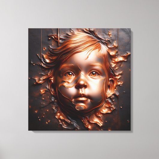 Koperen dromen van onschuld canvas afdruk (Voorkant)