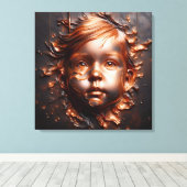 Koperen dromen van onschuld canvas afdruk (Insitu (Houten vloer))