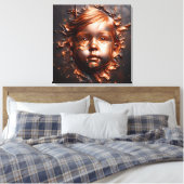 Koperen dromen van onschuld canvas afdruk (Insitu (Slaapkamer))