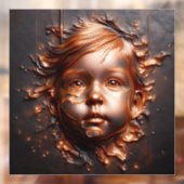 Koperen dromen van onschuld venster Cling Raamsticker (Vel 2)