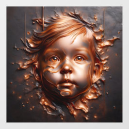 Koperen dromen van onschuld venster Cling Raamsticker