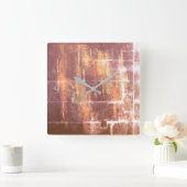 koperen druppelmuurklok door dalDesignNZ Vierkante Klok (Huis)